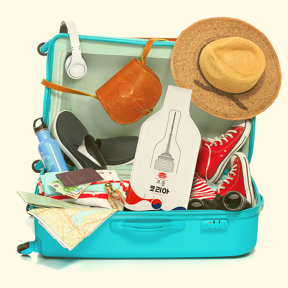 Bottle Korea (1set 3pcs) | Reusable Wine Travel Protector Sleeves for Glass Bottles